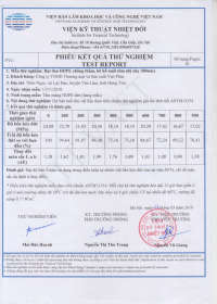 TEST RESULTS POND LINER FILM